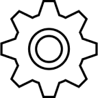 Icon of a cogwheel